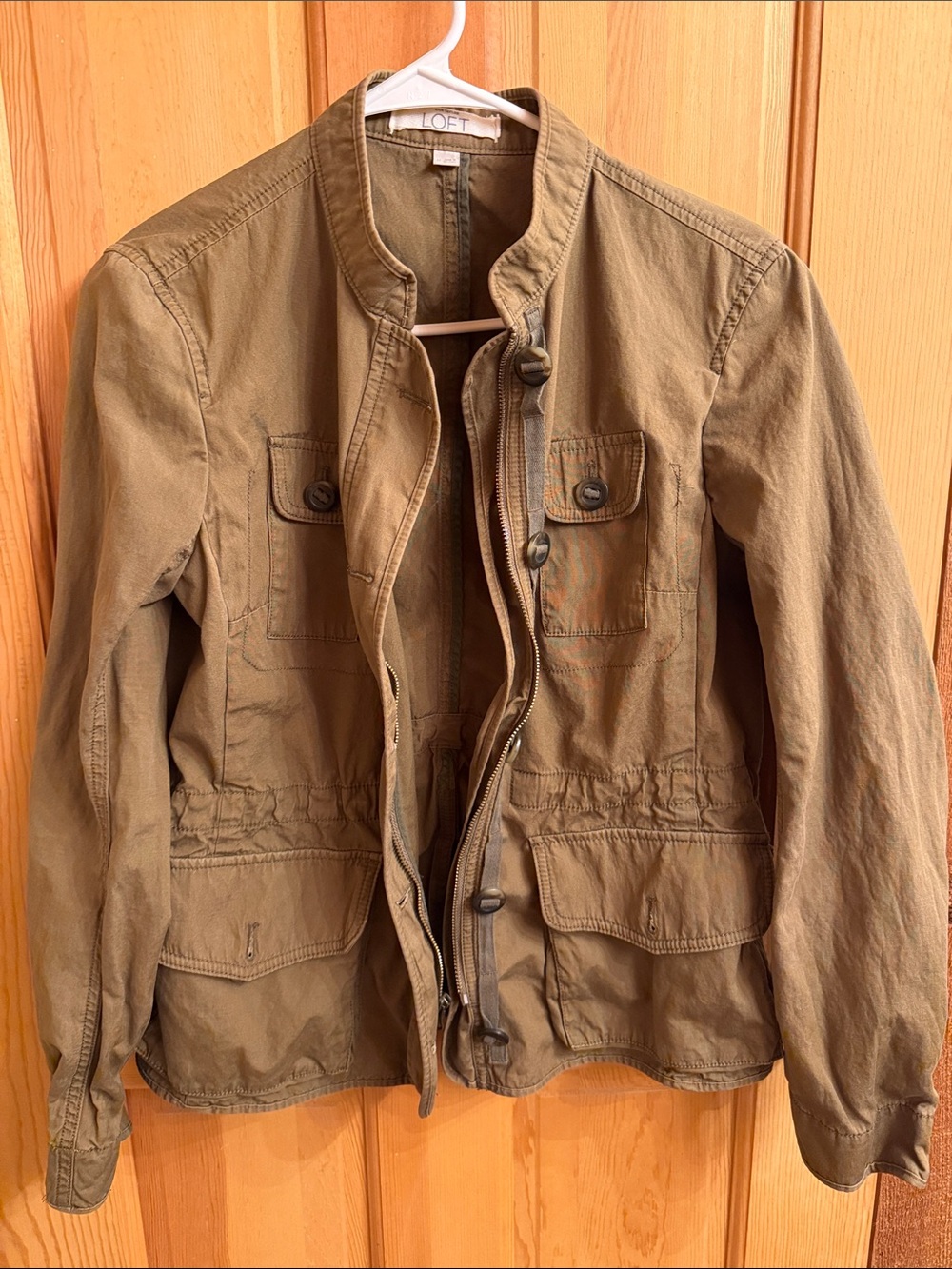 LOFT women’s Olive Green Military Field Jacket